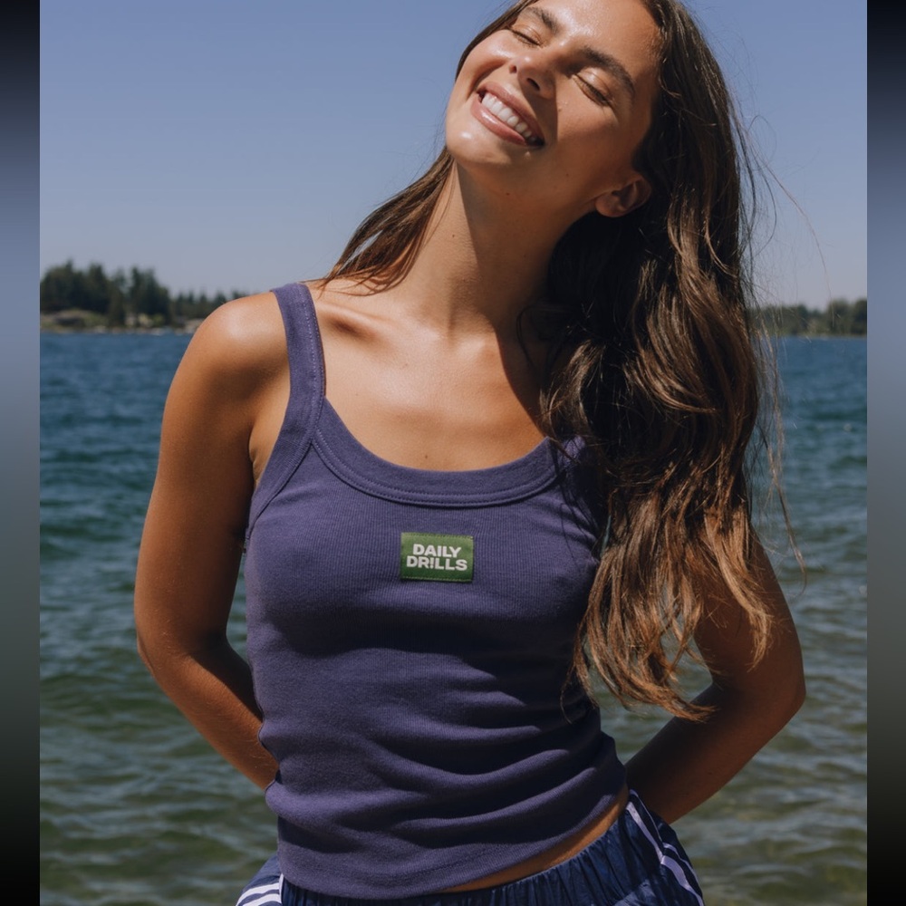 NWT Daily Drills Navy Tank XS/S